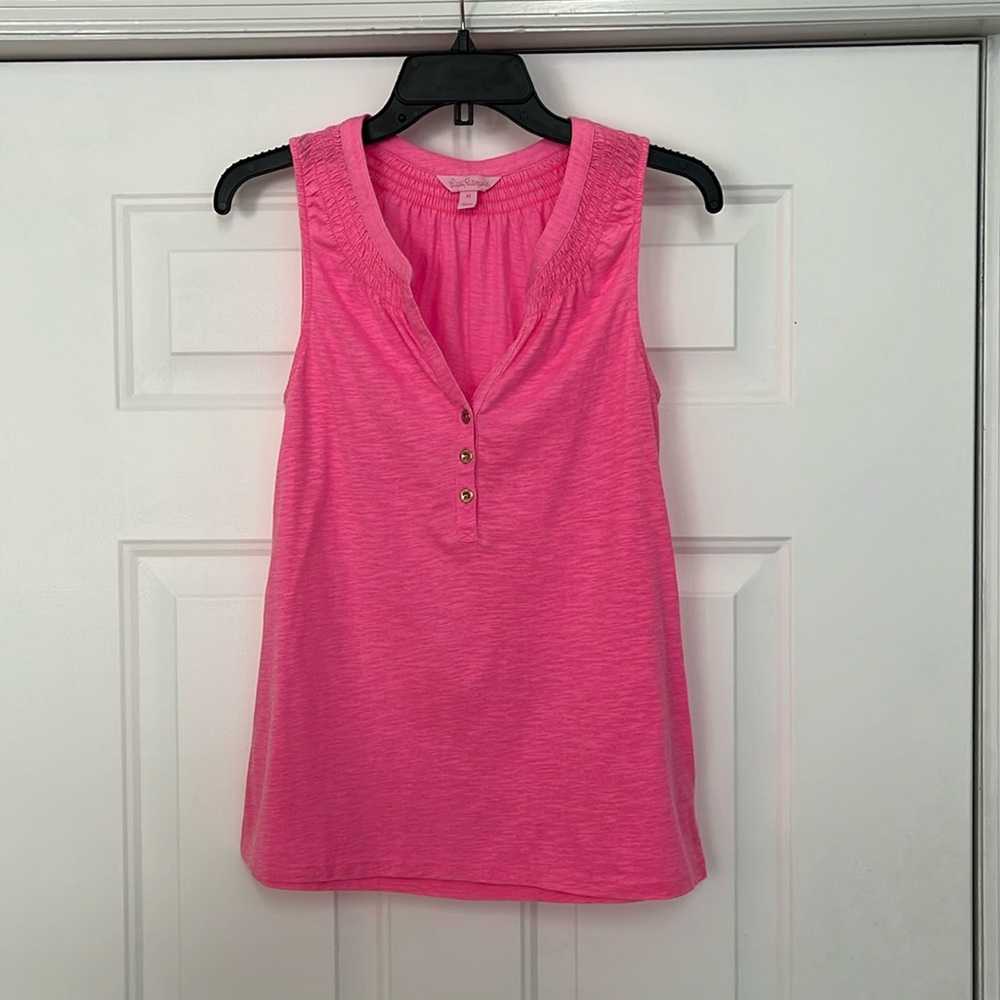 Lily Pulitzer pink sleeveless top